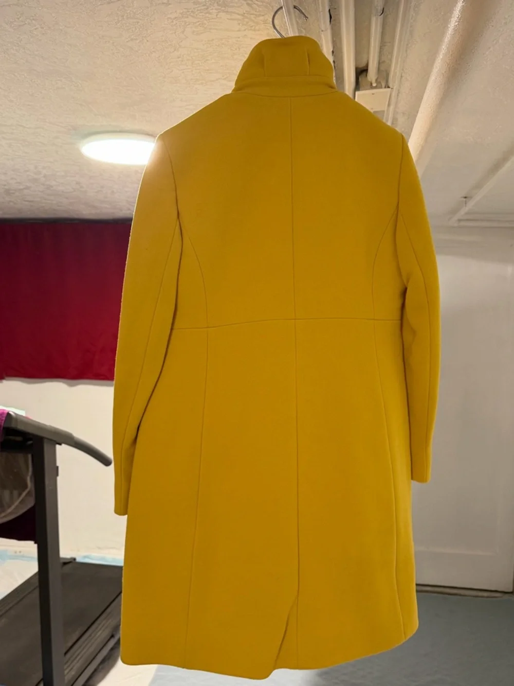 J. Crew Bright Yellow Wool Pea Coat - Picture 3 of 5
